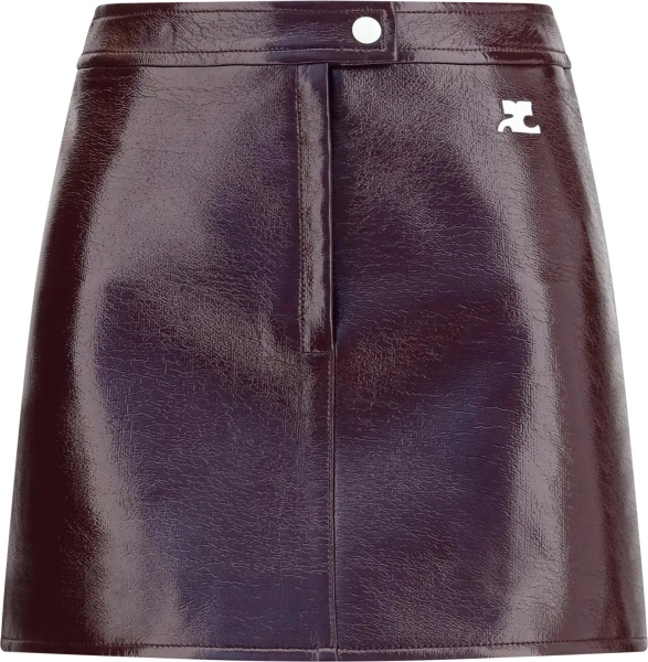 Fusta Vinyl mini Skirt