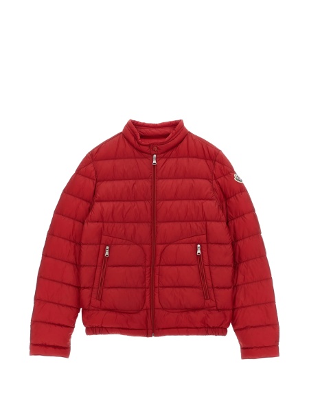 Geaca de iarna Moncler rosie din poliamida