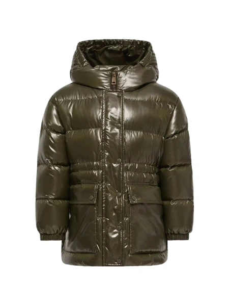 Geaca de iarna Moncler verde din poliamida