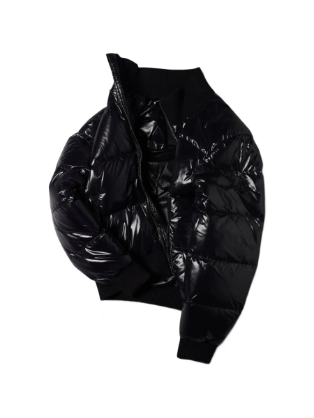Geaca de iarna Moose Knuckles neagra din nylon