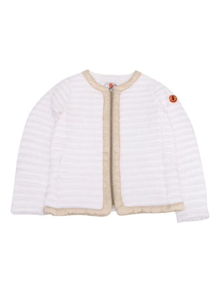 Geaca de iarna Save the Duck alba din nylon