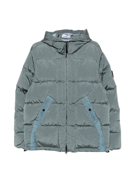 Geaca de iarna Stone Island albastra