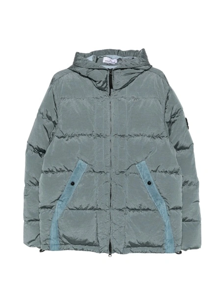 Geaca de iarna Stone Island albastra