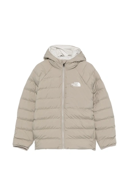 Geaca de iarna The North Face Kids gri din polyester