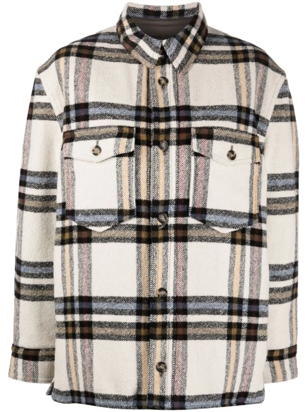 Geaca Oversize ISABEL MARANT ETOILE alba din acrilic si poliamida