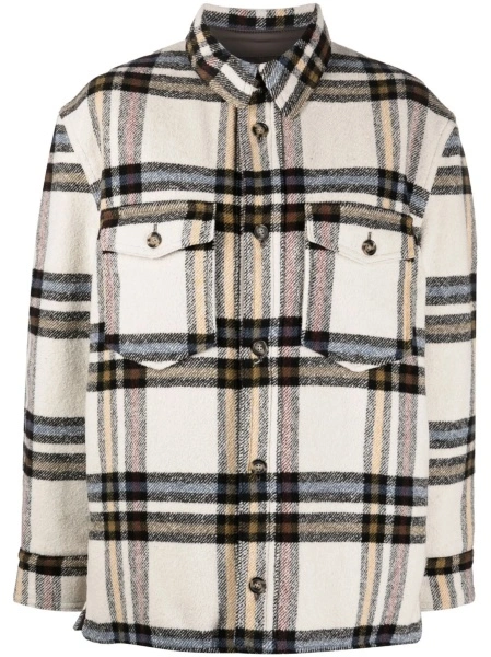 Geaca Oversize ISABEL MARANT ETOILE alba din acrilic si poliamida