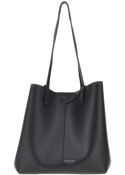 Geanta de mana 'Emporio Armani 1981' leather shopping bag