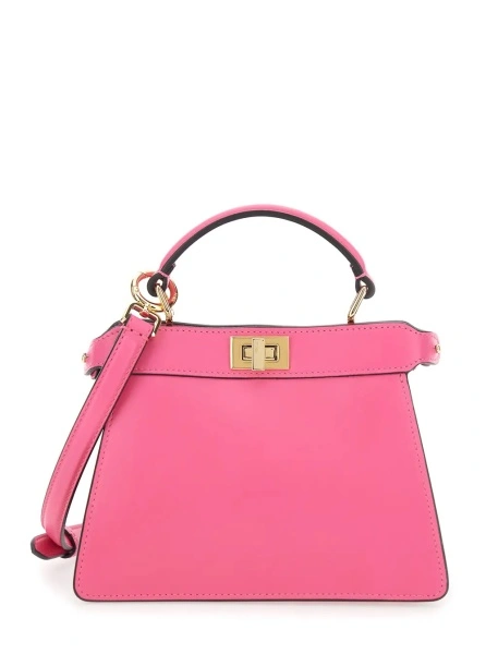 Geanta de mana Fendi 'Peekaboo' roz din piele