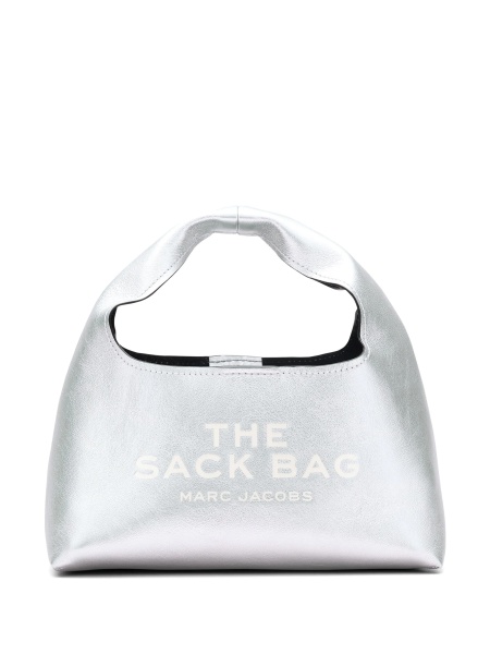 Geanta de mana Marc Jacobs argintie din piele