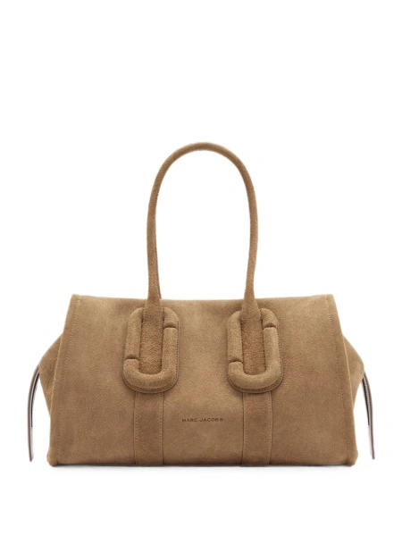 Geanta de mana Marc Jacobs maro din piele intoarsa