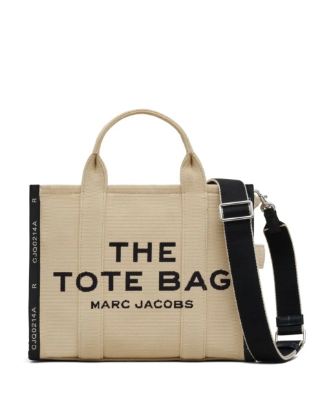 Geanta de mana Marc Jacobs neutra din bumbac si polyester
