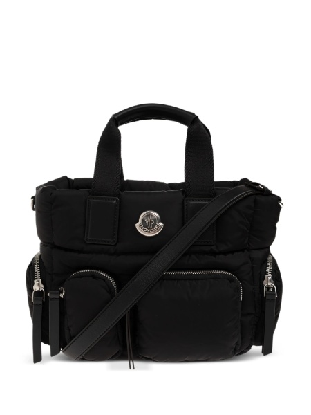 Geanta de mana Moncler neagra din nylon