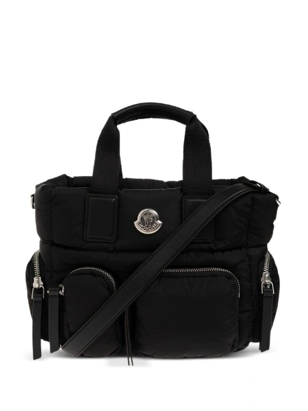 Geanta de mana Moncler neagra din nylon