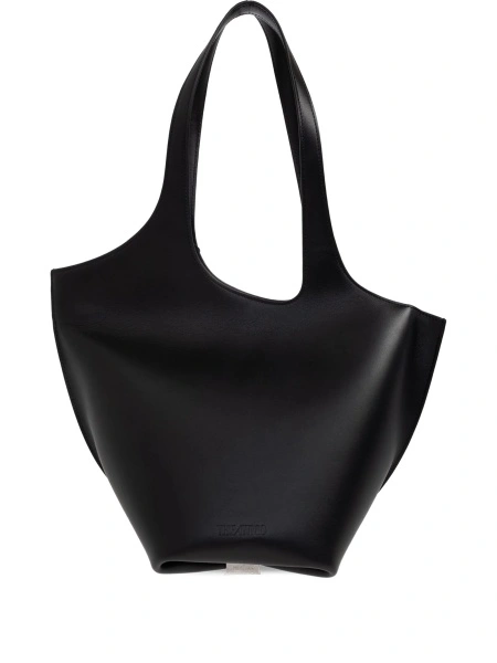 Geanta de mana THE ATTICO neagra din piele
