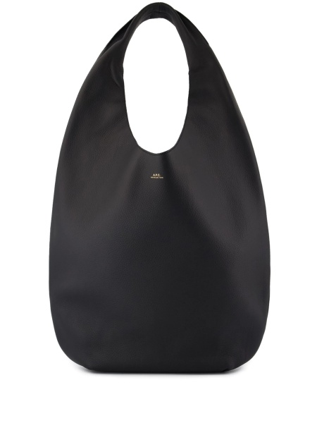 Geanta de umar A.P.C. neagra din piele