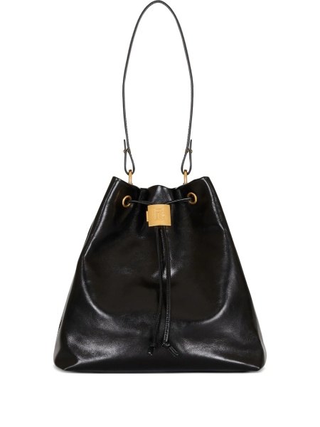 Geanta de umar Balmain neagra din piele