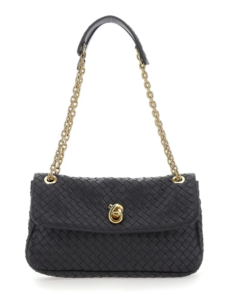 Geanta de umar Bottega Veneta maro din piele 'Madison'