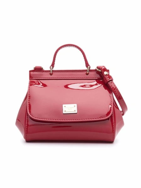 Geanta de umar Dolce & Gabbana rosie din piele