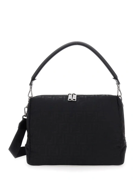 Geanta de umar Fendi neagra din material tehnic