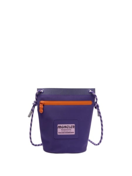 Geanta de umar Moncler violet din poliamida