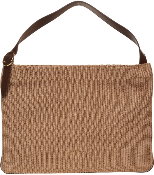 Geanta de umar Raffia shopper