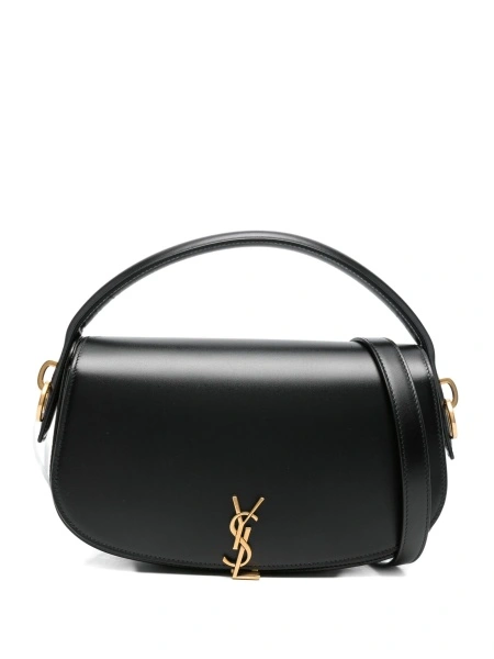 Geanta de umar Saint Laurent neagra din piele