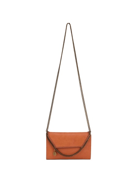Geanta de umar Stella McCartney falabella portocalie din poliuretan