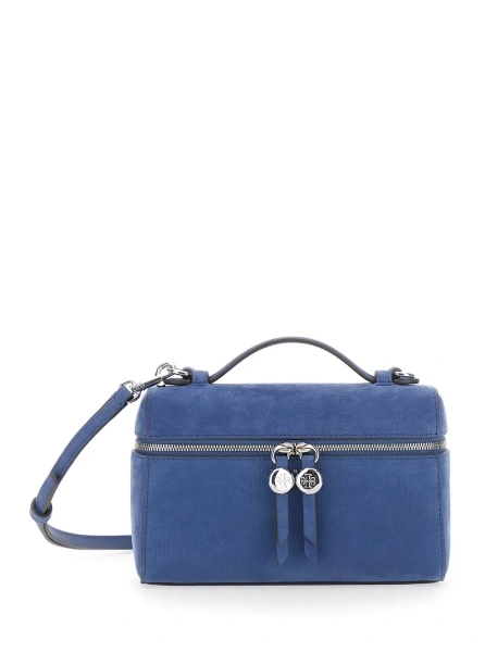 Geanta de umar Tory Burch albastra din piele