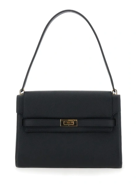 Geanta de umar Tory Burch neagra din piele 'Lee Radziwill'