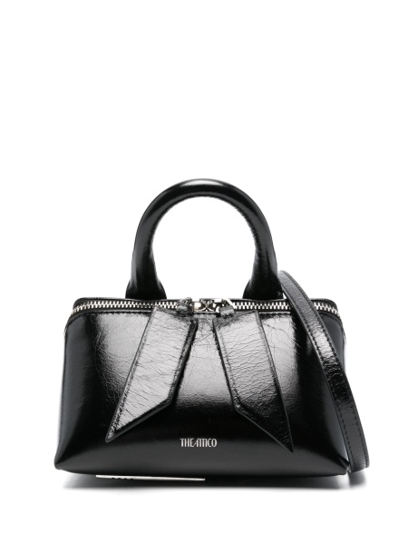 Geanta mini THE ATTICO neagra din piele