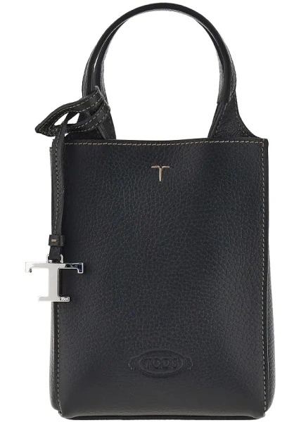 Geanta mini TOD'S neagra din piele