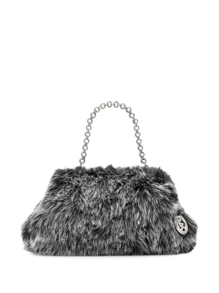 Geanta plic Michael Kors neagra din poliester reciclat