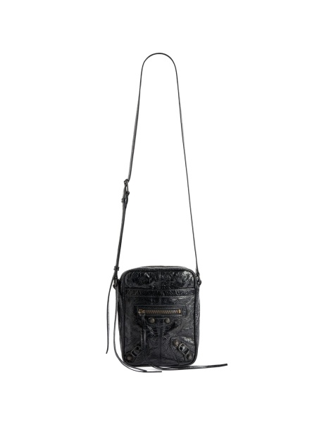 Geanta tip postas Balenciaga neagra din piele