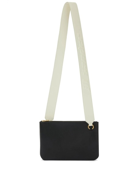 Geanta tip postas Jil Sander neagra din piele