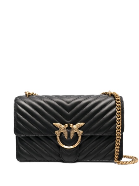 Geanta tip postas Pinko neagra din piele