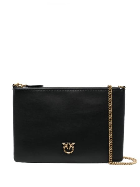 Geanta tip postas Pinko neagra din piele