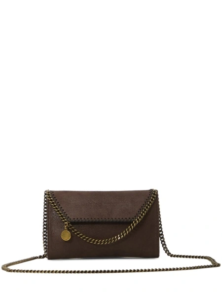 Geanta tip postas Stella McCartney falabella maro din piele eco