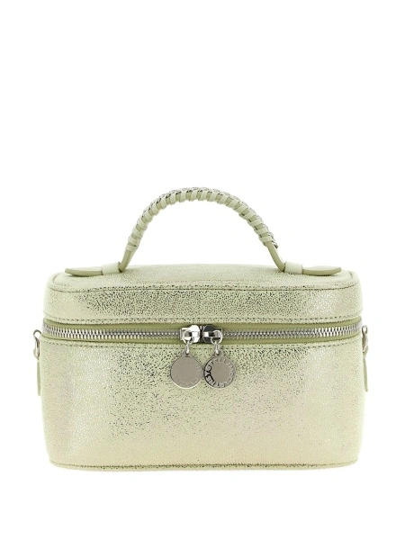 Geanta tip postas Stella McCartney falabella verde din polyester