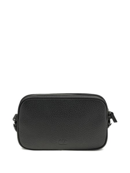 Geanta tip postas Valentino Garavani Rockstud neagra din piele