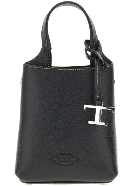 Genti T Timeless charm leather micro bag
