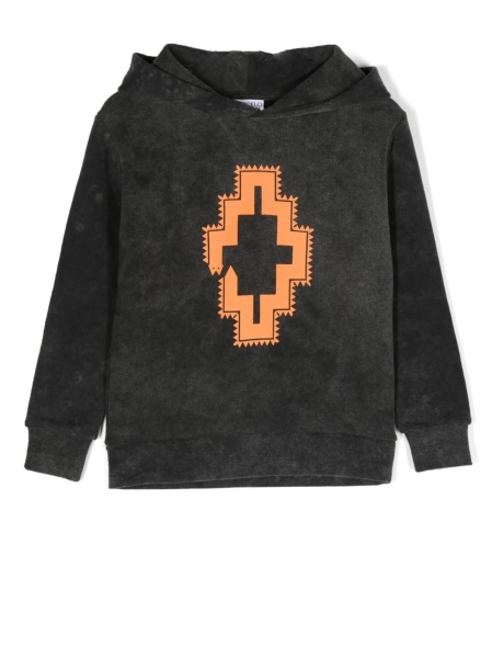 Hanorac Marcelo Burlon negru din bumbac