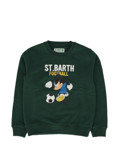 Hanorac Mc2 Saint Barth verde din bumbac si polyester