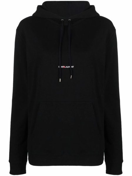 Hanorac Saint Laurent negru din bumbac