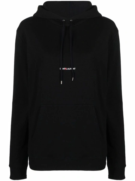 Hanorac Saint Laurent negru din bumbac