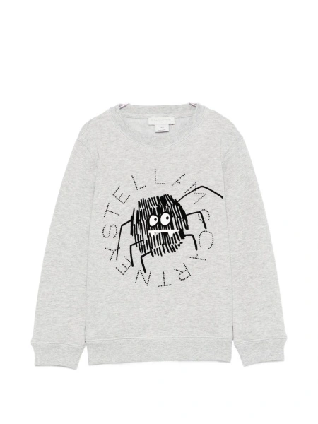 Hanorac Stella McCartney gri din bumbac