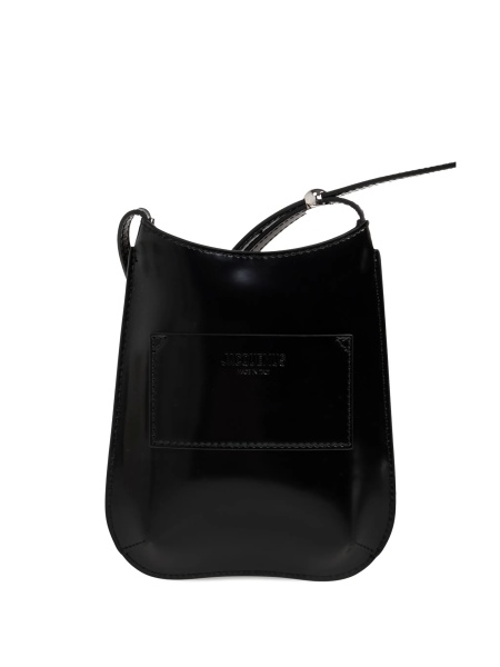 Husa mobil JACQUEMUS Bisou neagra din piele