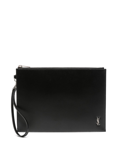 Husa mobil Saint Laurent neagra din piele