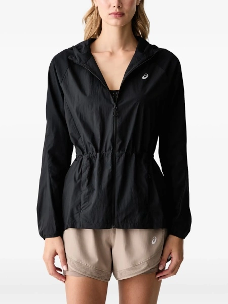 Jacheta ASICS neagra din material textil