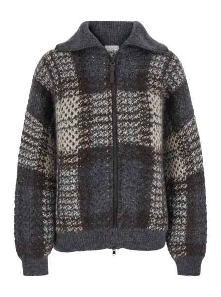 Jacheta Brunello Cucinelli multicolor din lana