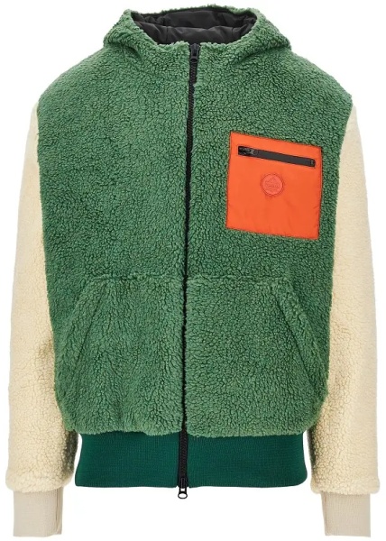 Jacheta Color block sherpa blouson jacket